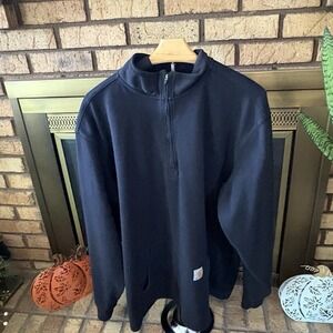 Carhartt Men's Black Zip Up Sweater